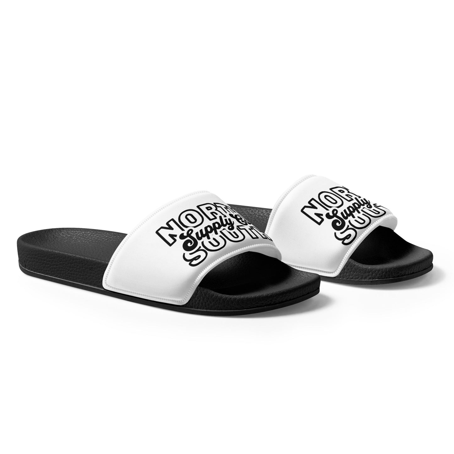 North South Supply Co. – Grappling Slides Sandals (Cocaine White) - North South Supply Co
