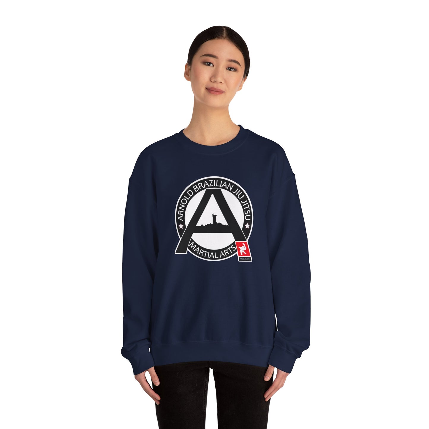 Arnold BJJ Crewneck Sweatshirt — Arnold BJJ Martial Arts Logo