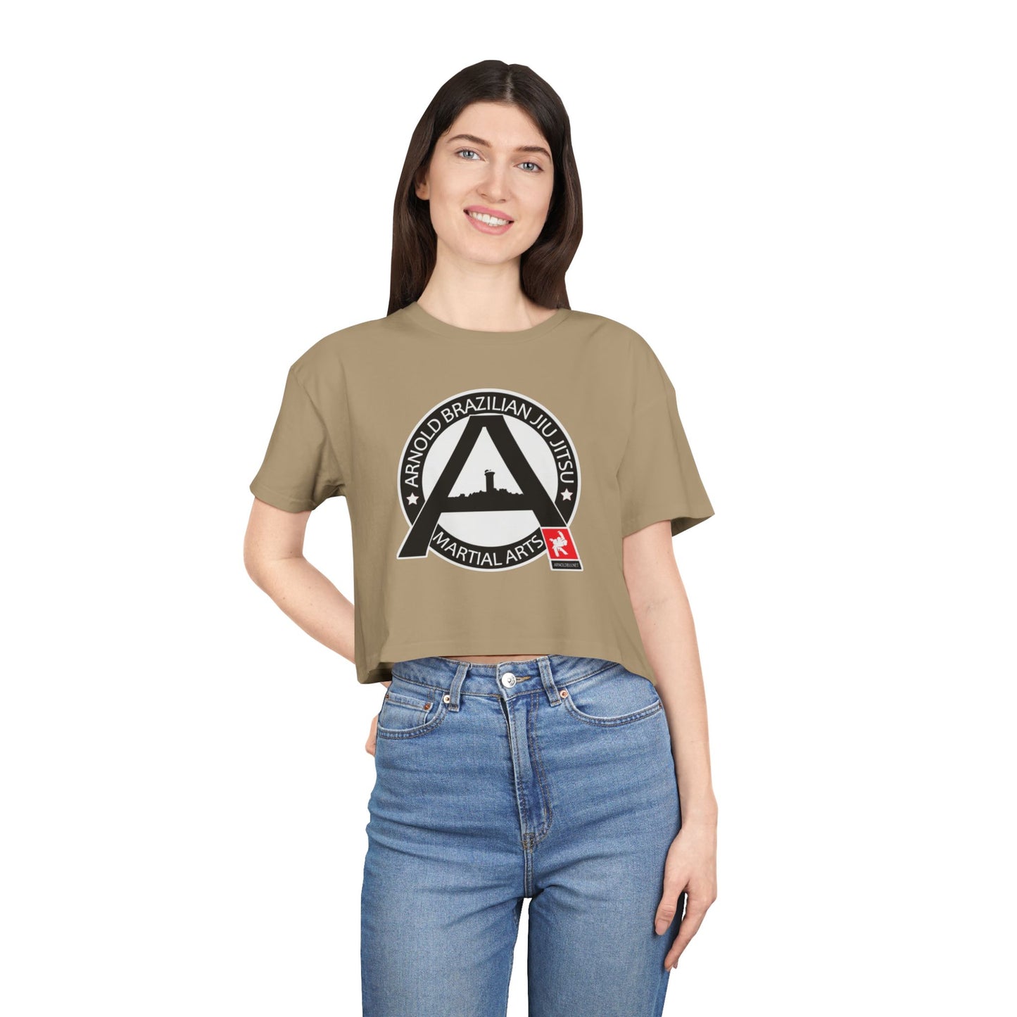 Arnold BJJ Womens crop top – Arnold Martial Arts Logo
