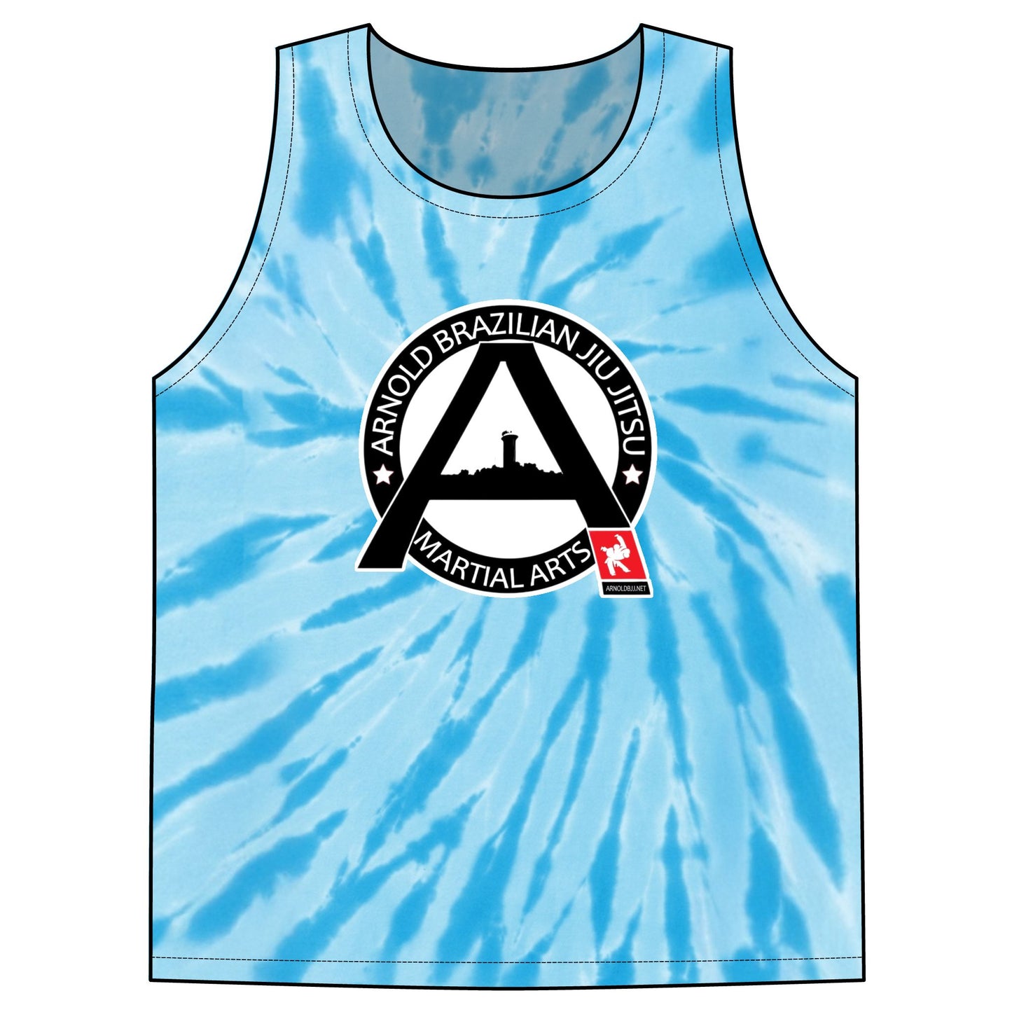 Arnold BJJ Tie-Dye Tank Top — Arnold BJJ Spiral Logo