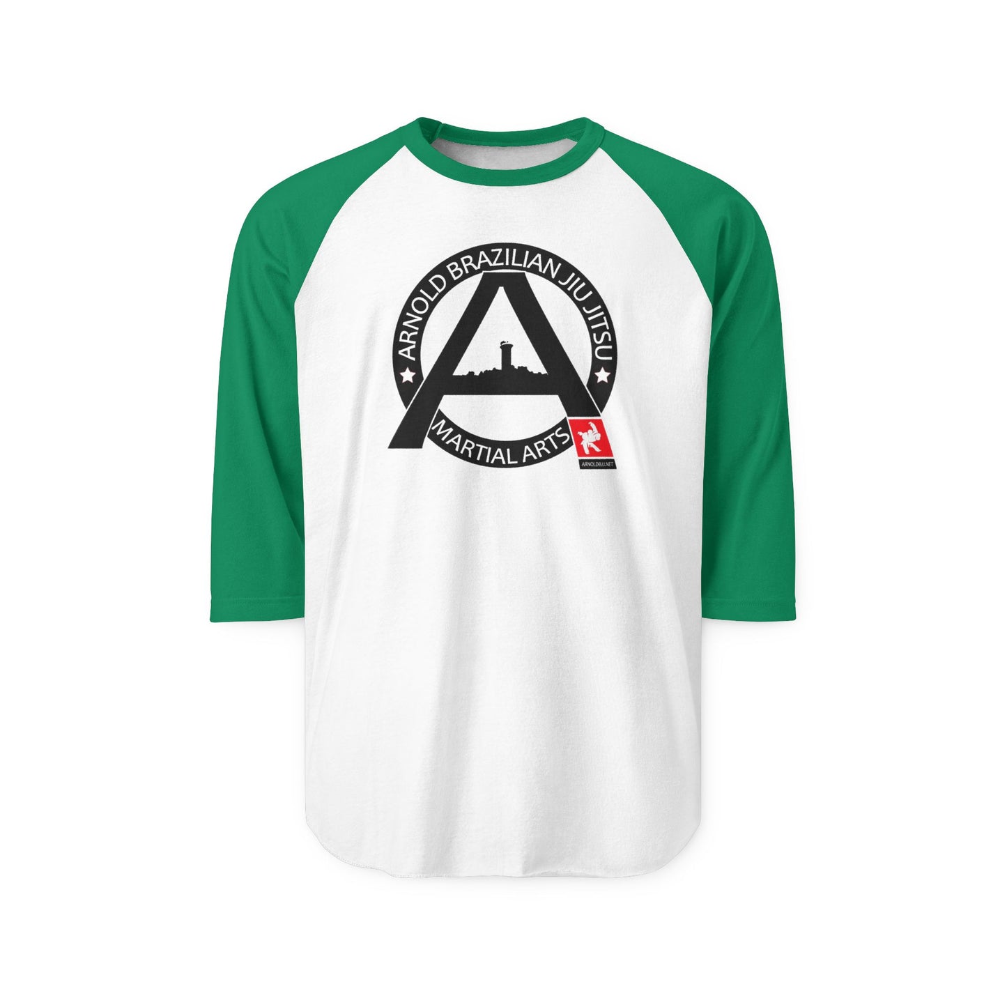 Brazilian Jiu-Jitsu Raglan Shirt — Arnold Brazilian Jiu-Jitsu Martial Arts Tee
