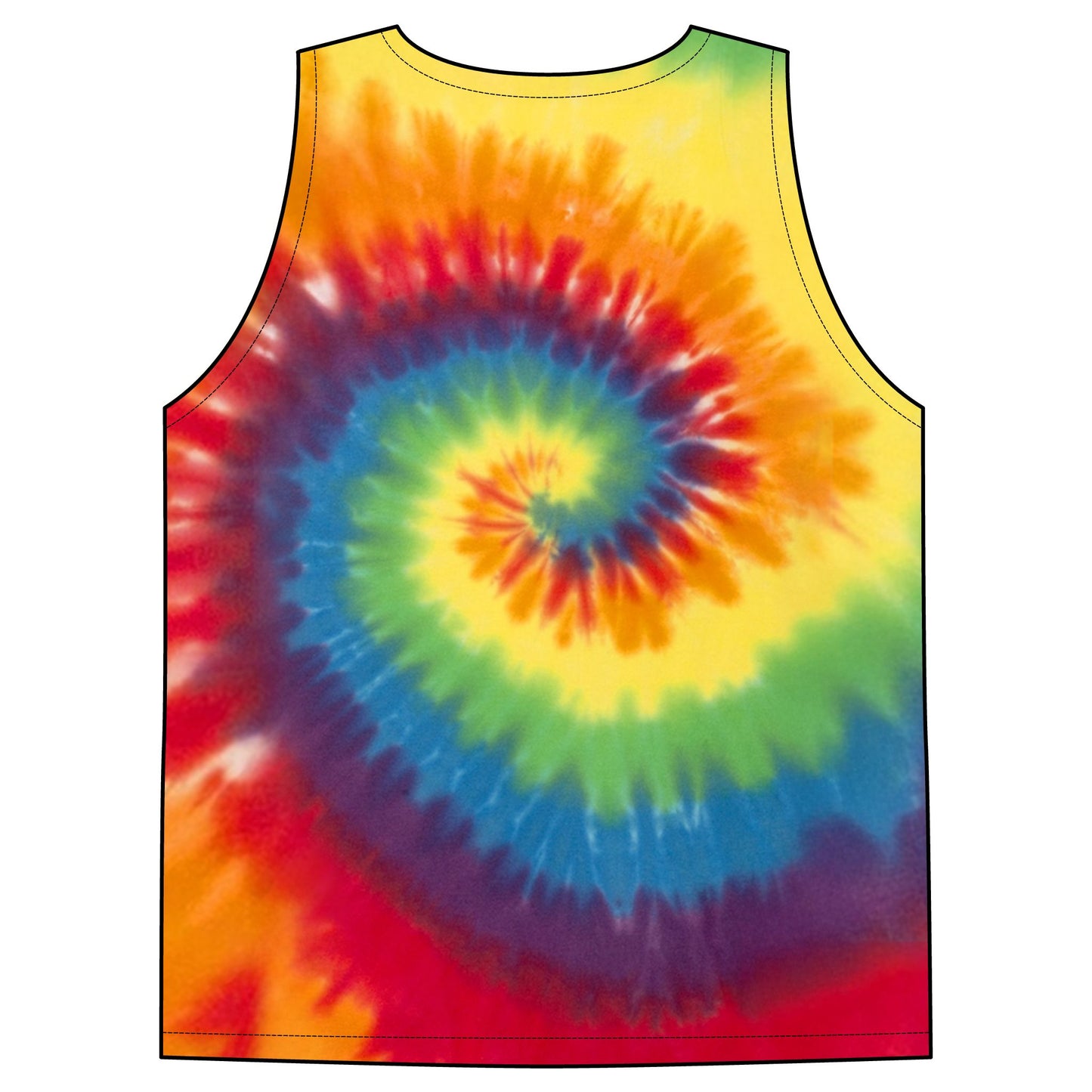Arnold BJJ Tie-Dye Tank Top — Arnold BJJ Spiral Logo