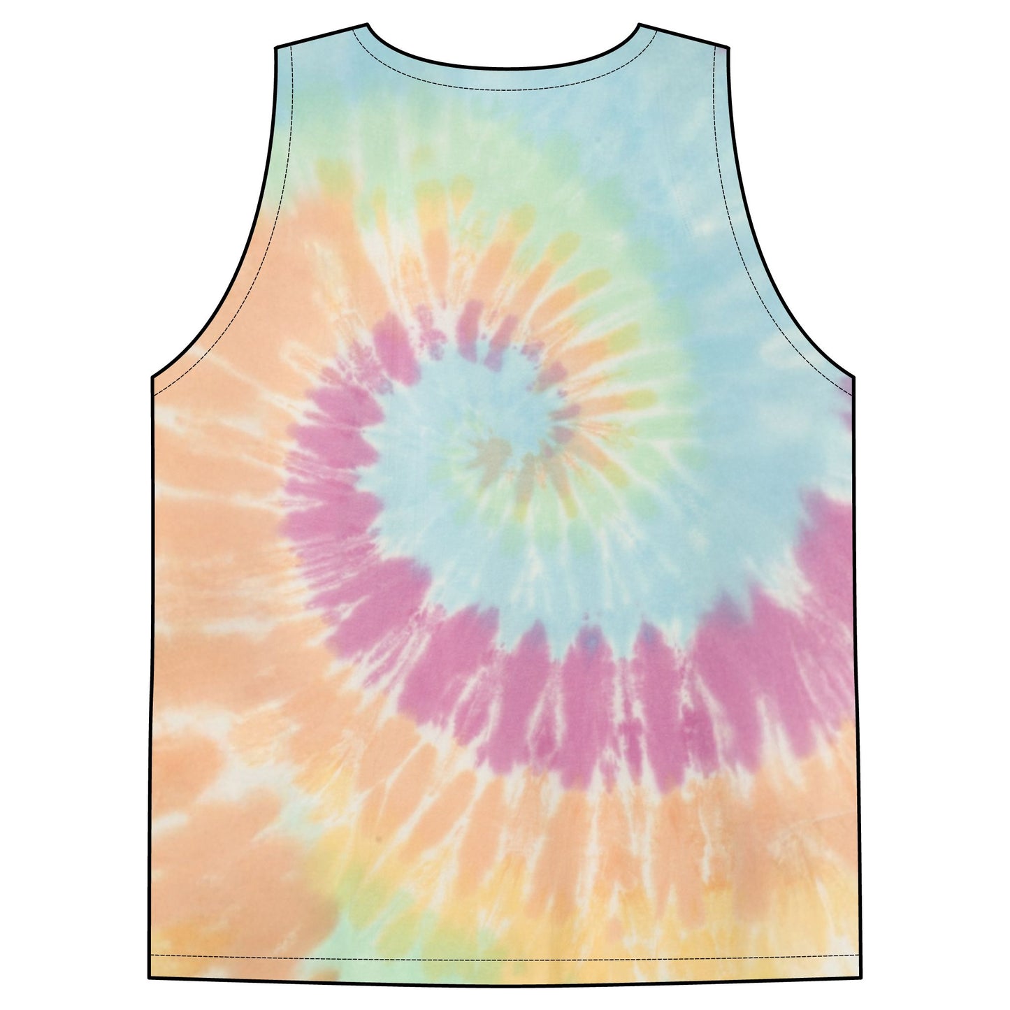 Arnold BJJ Tie-Dye Tank Top — Arnold BJJ Spiral Logo