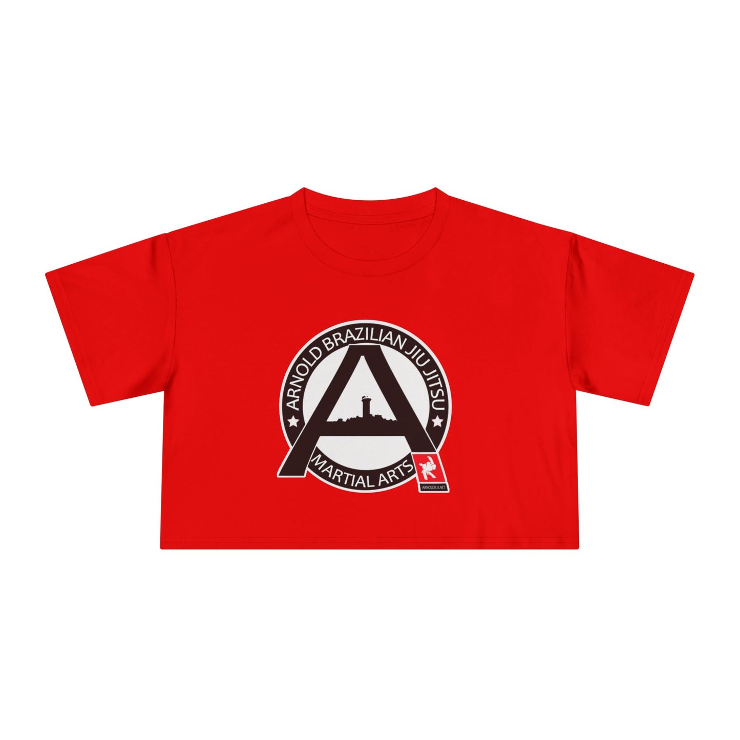 Arnold BJJ Womens crop top – Arnold Martial Arts Logo