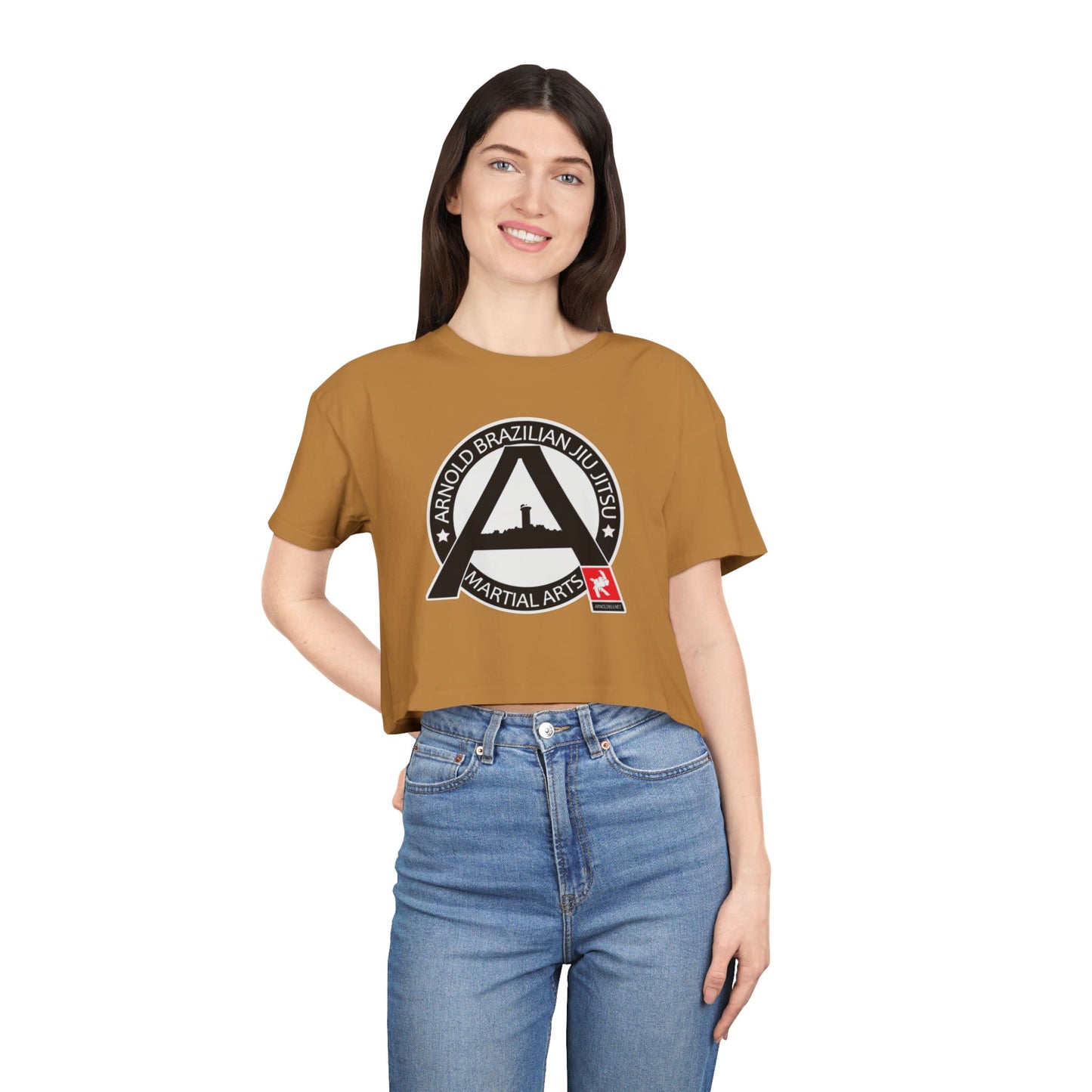 Arnold BJJ Womens crop top – Arnold Martial Arts Logo