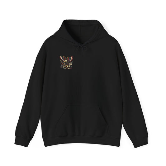 Eagle and Snake Hooded Sweatshirt - North South Supply Co