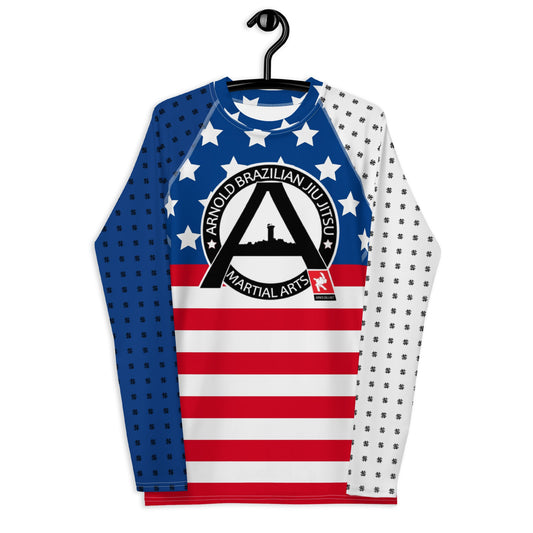 North South Supply Co. – Arnold BJJ American Flag Rash Guard - North South Supply Co